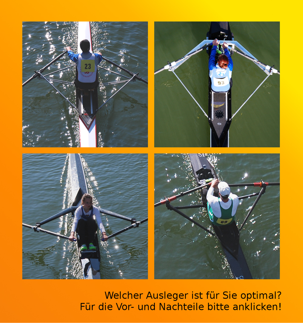 4 verschiedene Auslegerversionen